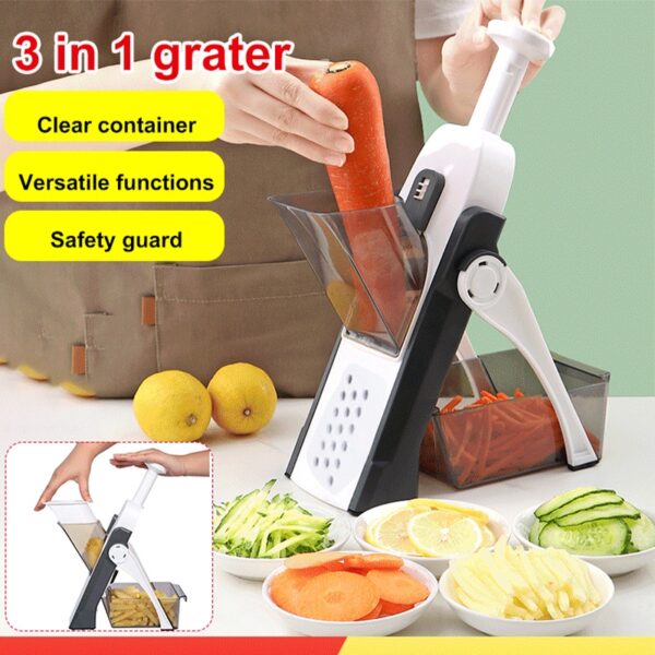 Nº0599 – Mandoline Fatiador Profissional Cortador Multifuncional Slicer Legumes Batata Vegetais Cozinha