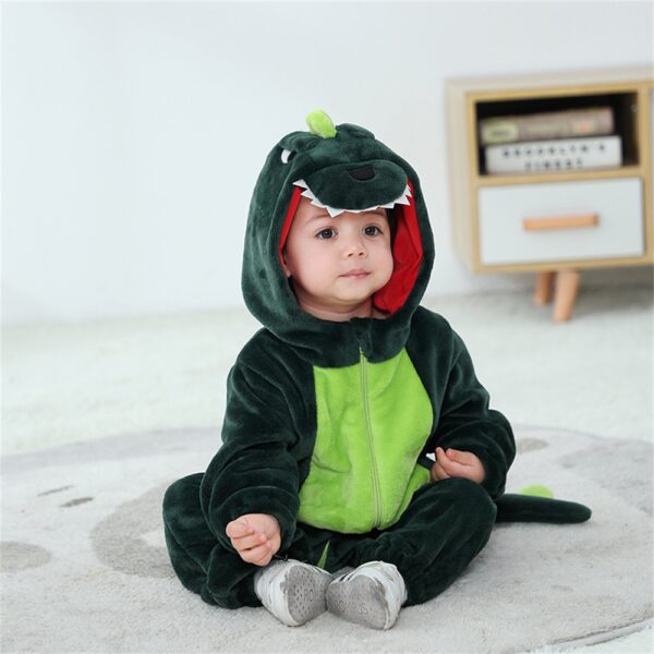 Nº0491 – Baby Kigurumi Dinossauro Pikachu Stitch Cartoon Romper Infantil Kids Macacão Para Meninas Cosplay Pijamas Fantasias