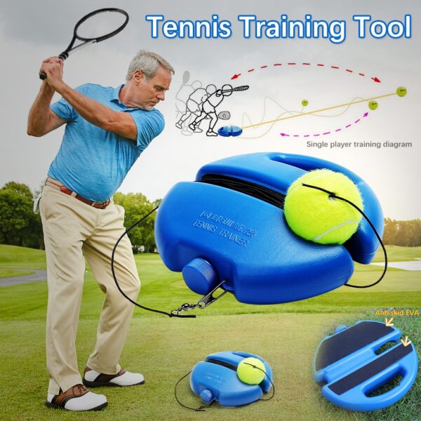 Nº0580 – Ferramento de Treino de Tênis / Rebote de Bola de Tênis para Esporte/Exercício / Ferramenta Prática p/ Treino Esportivo